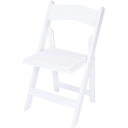 Chair White Padded Folded Chair 1