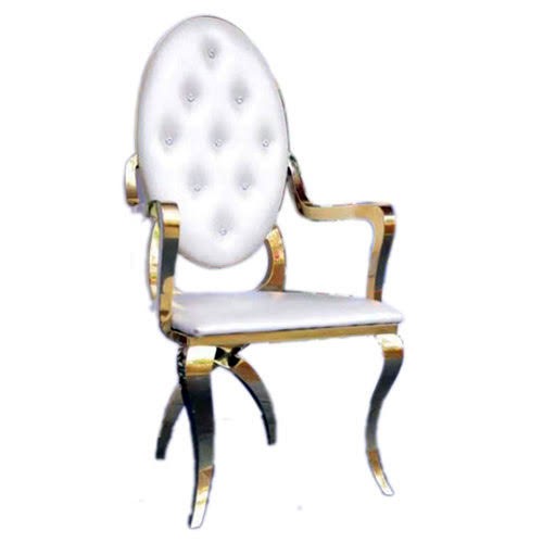 Throne White and Gold Steel 1